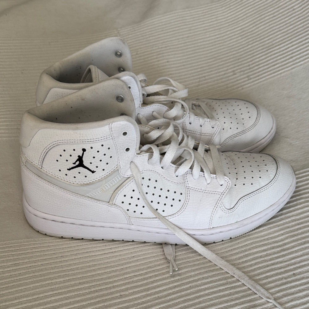 Jordan Access White High-Top Sneakers Size 11
